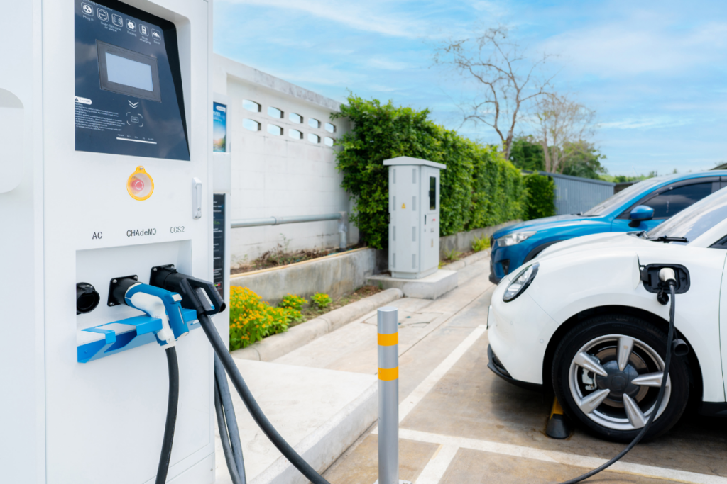 An EV (Electric Vehicle) Plugged In - Arrow Automotive - Auto Component Suppliers